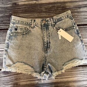 Kancan Felicia Ultra High Rise Mom Shorts Size 27